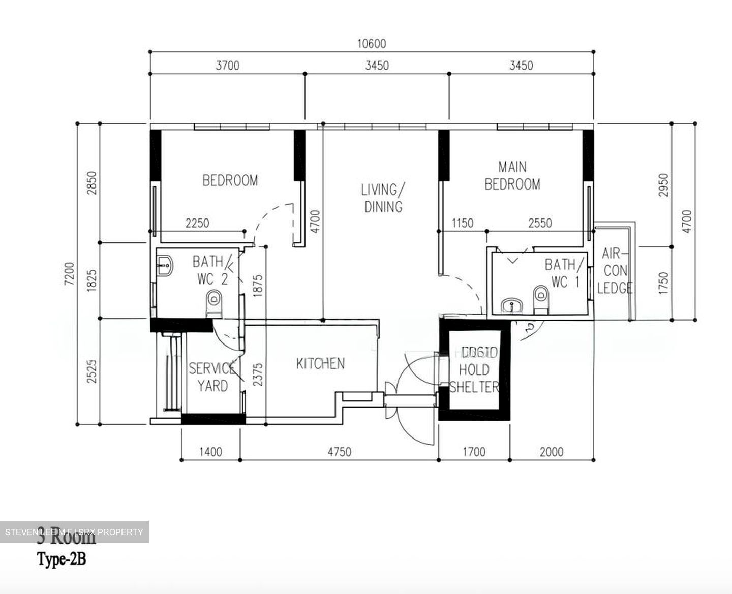 Blk 103A Alkaff Courtview (Toa Payoh), HDB 3 Rooms #542353751